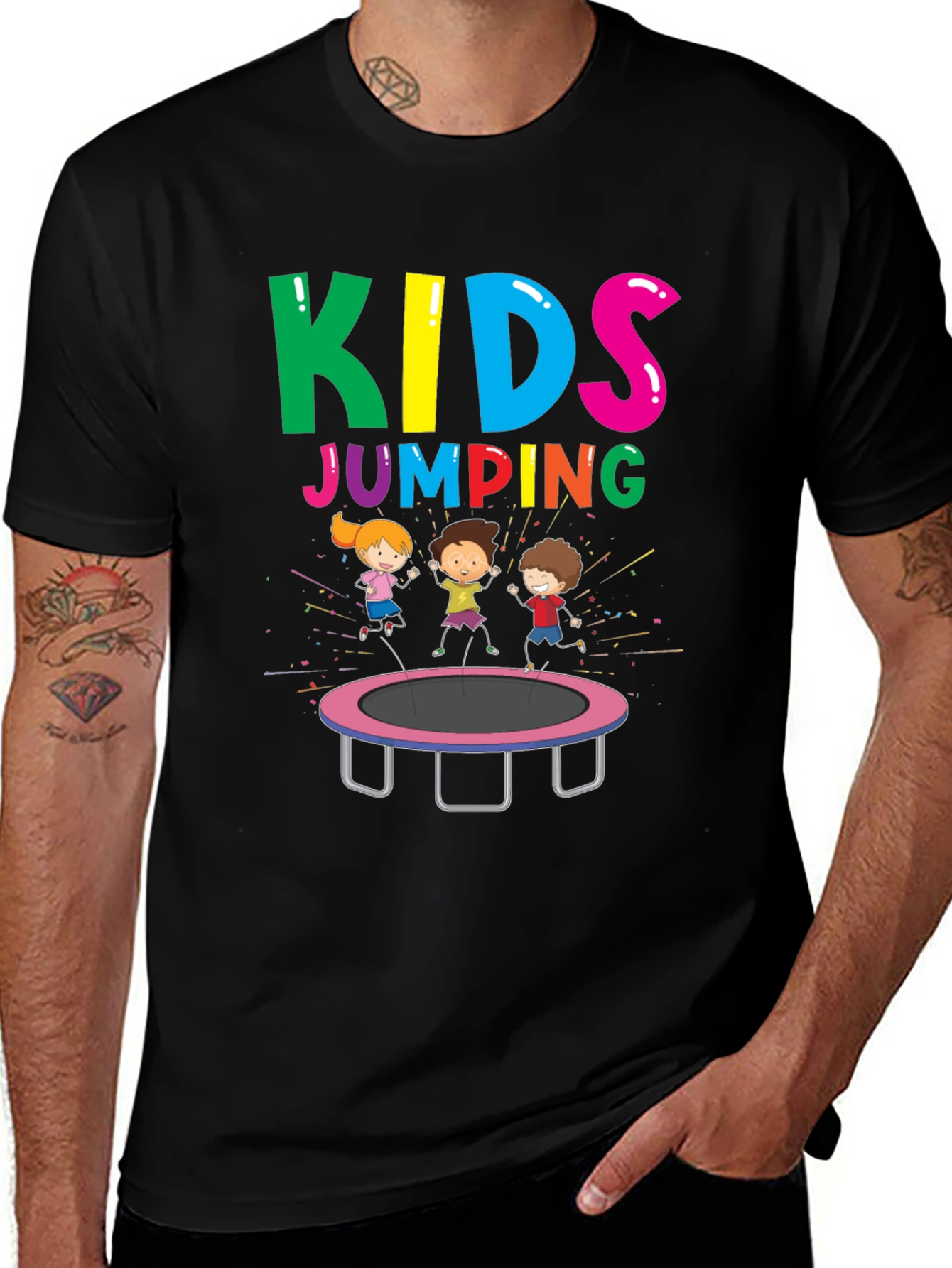 Kids Jumping T-Shirt - Fun Graphic Tee