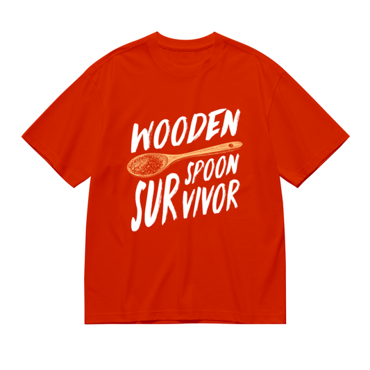 Funny Wooden Spoon Survivor Asian Family Joke Tee