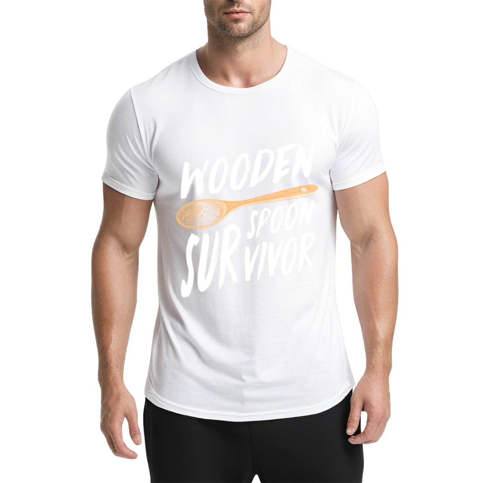 Funny Wooden Spoon Survivor Asian Family Joke Tee