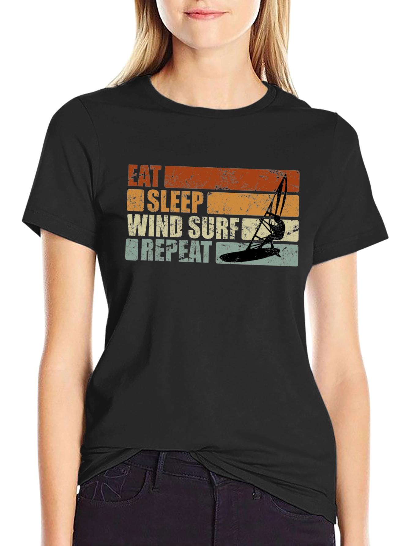 Eat Sleep Wind Surf Repeat T-Shirt