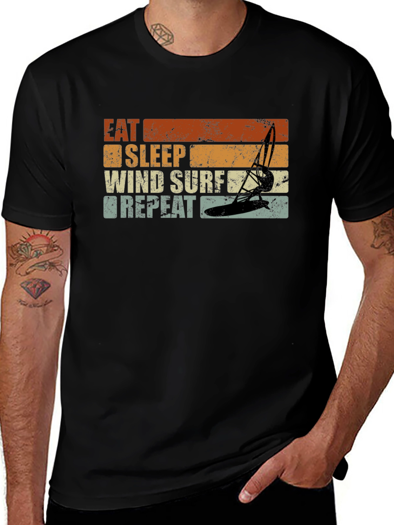 Eat Sleep Wind Surf Repeat T-Shirt
