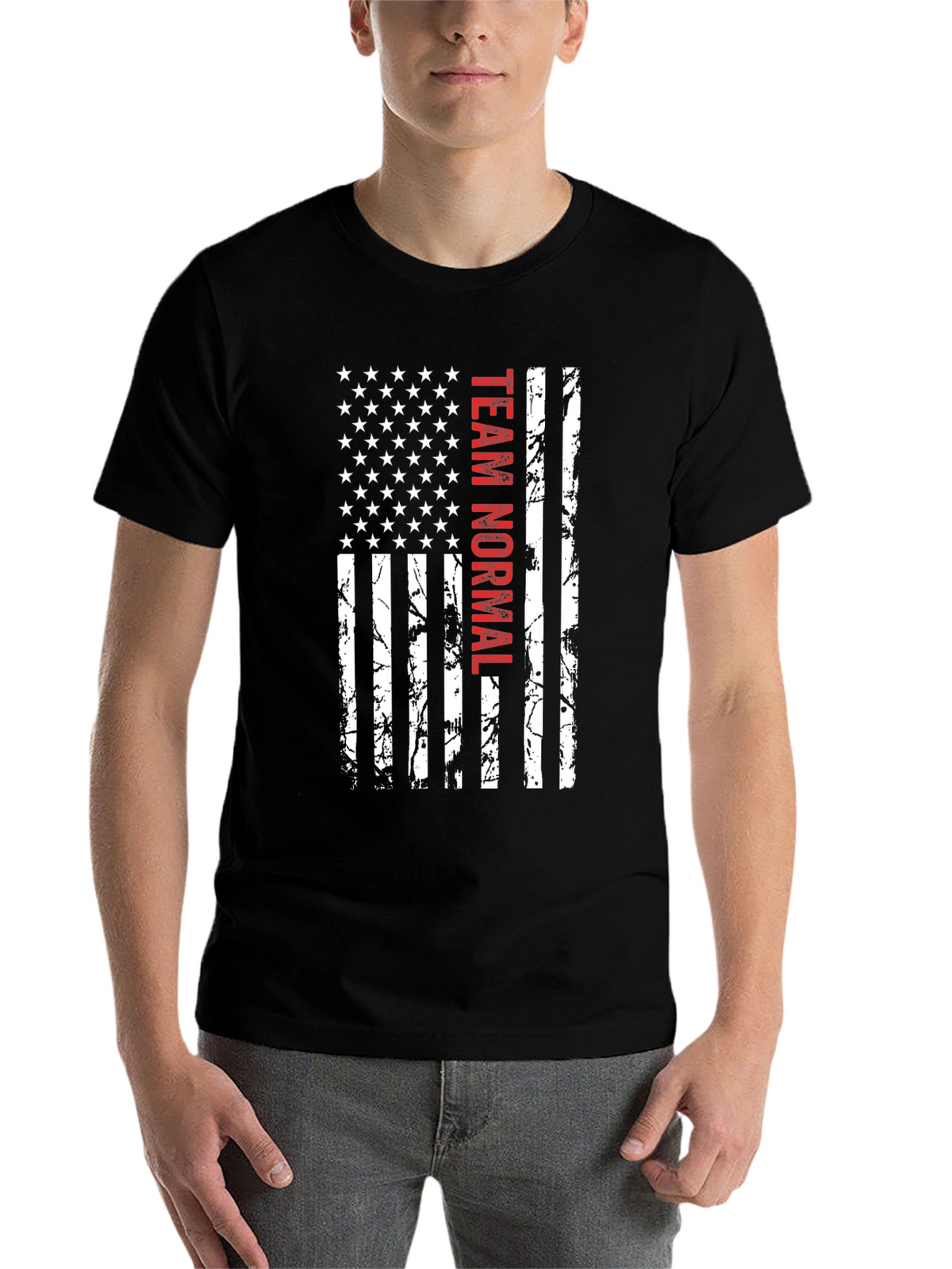 Team Normal American Flag Graphic Tee
