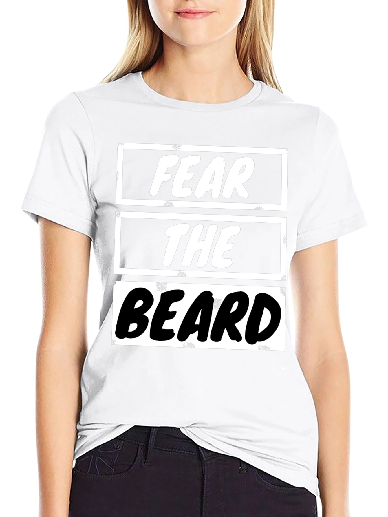 Fear the Beard Graphic Tee - Mens Black T-Shirt