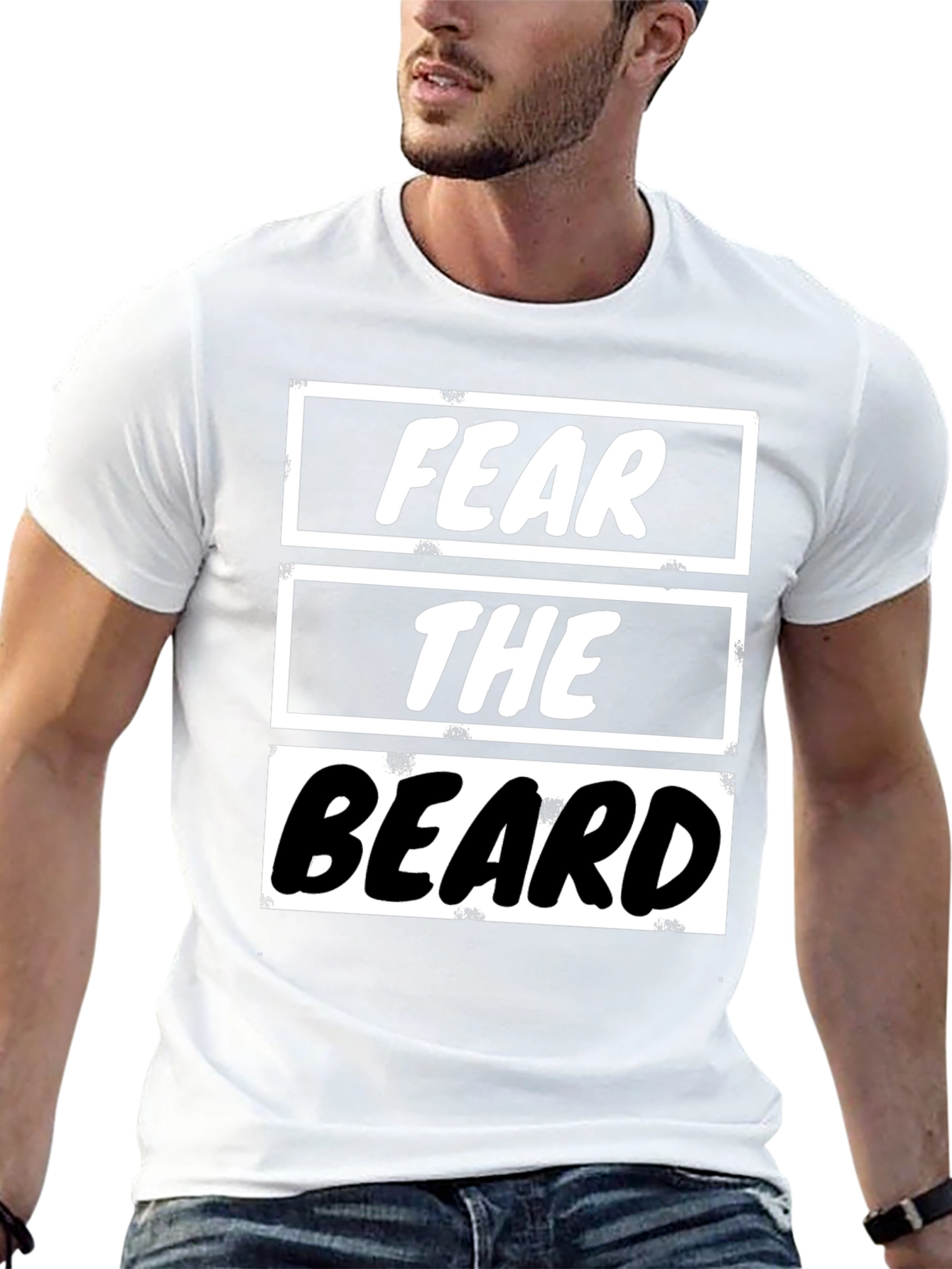 Fear the Beard Graphic Tee - Mens Black T-Shirt