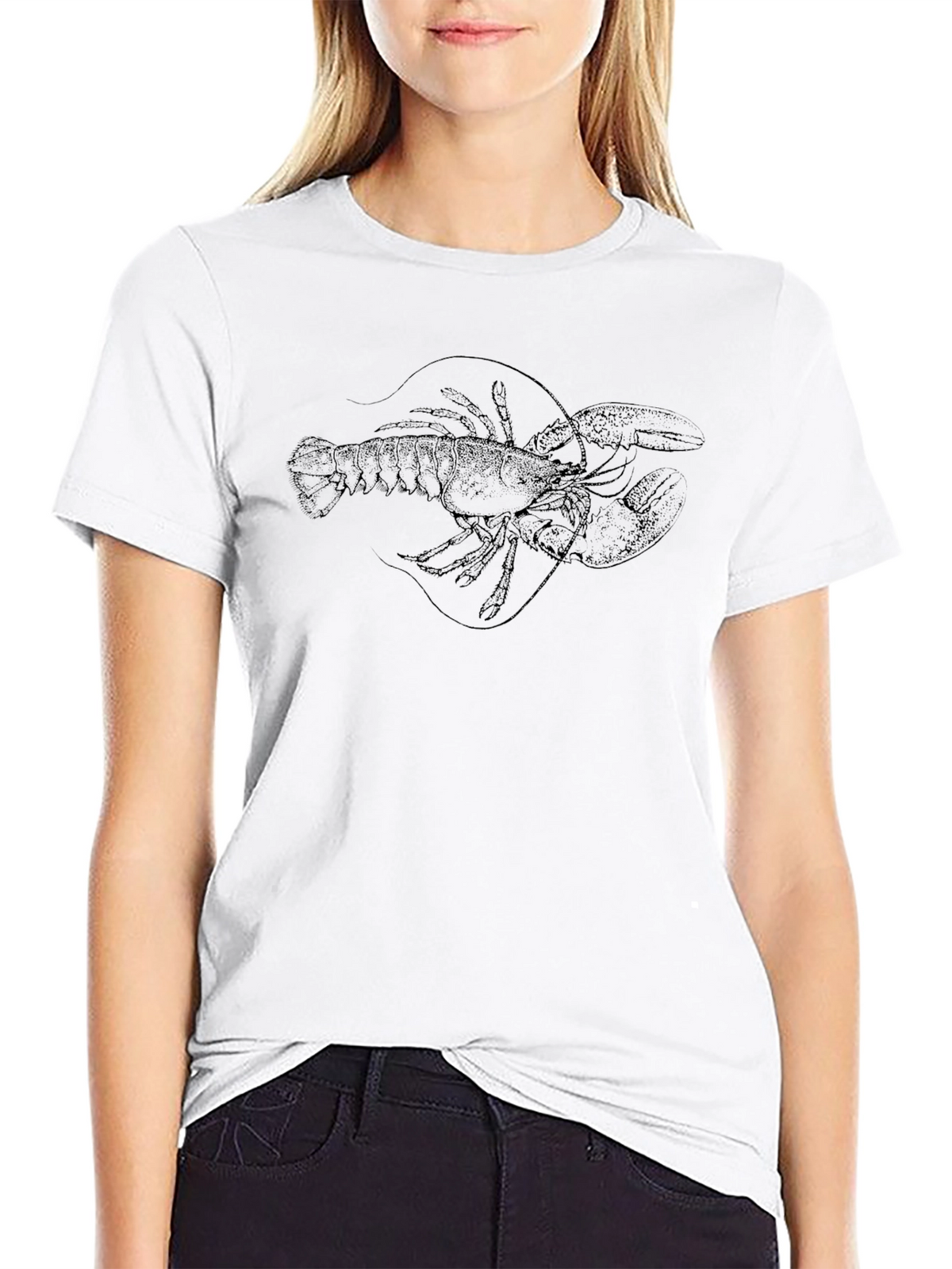 Lobster Graphic Black T-Shirt
