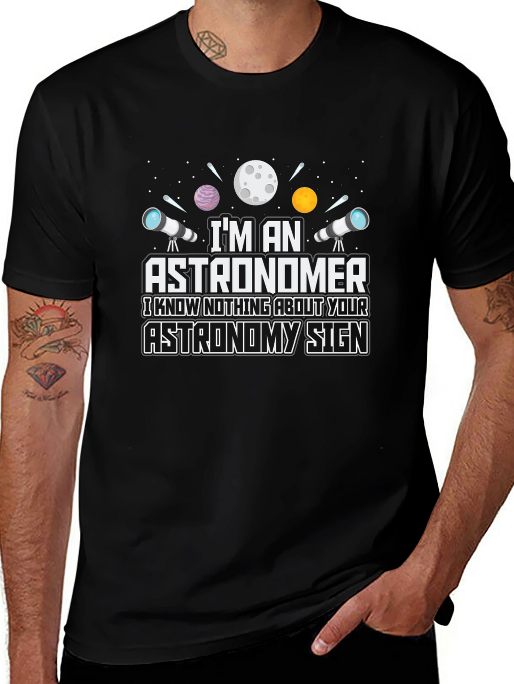 Astronomer T-Shirt - Funny Astronomy Sign Tee