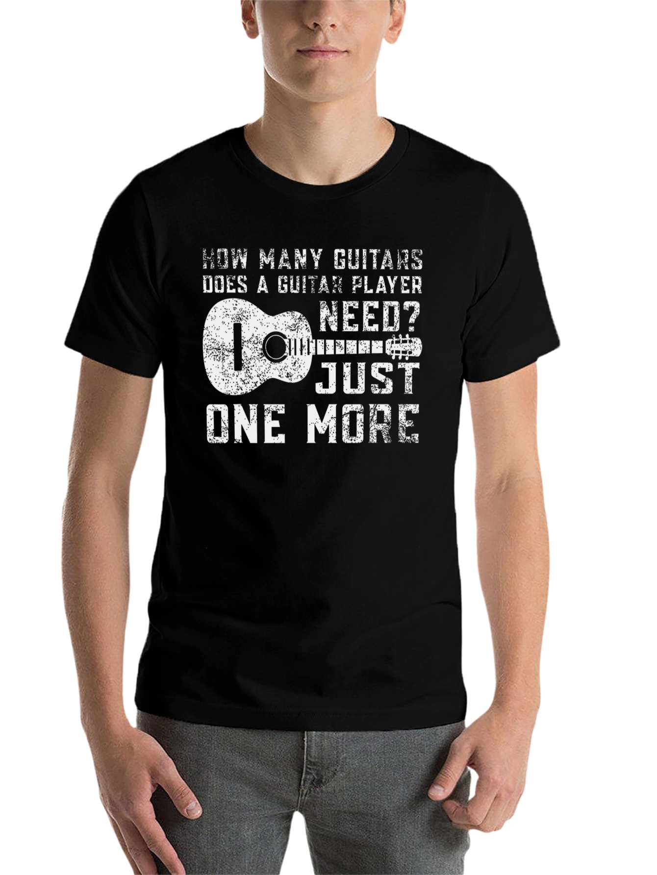 Guitar Player T-Shirt: How Many Guitars?