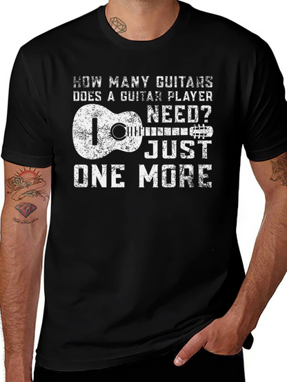 Guitar Player T-Shirt: How Many Guitars?