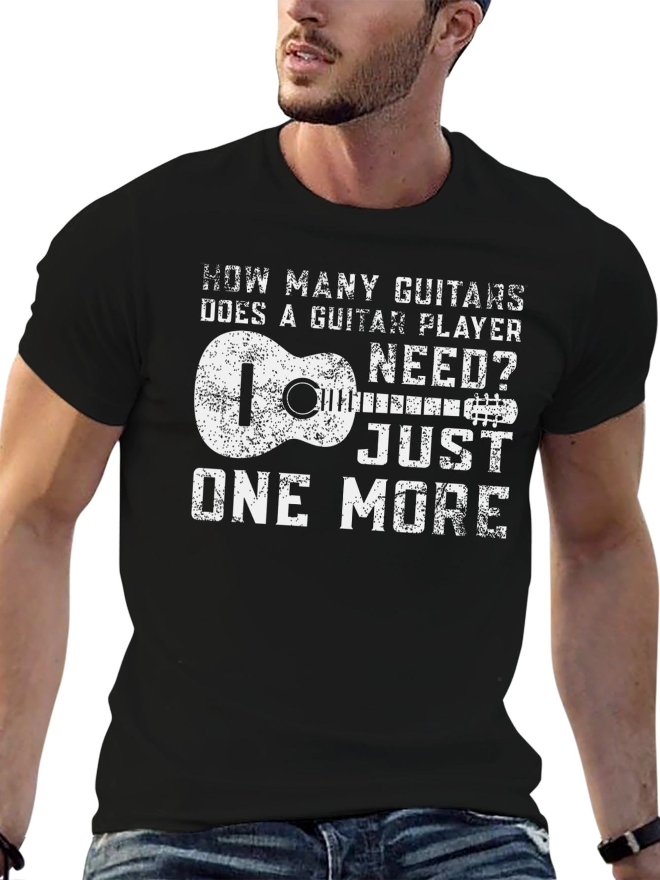 Guitar Player T-Shirt: How Many Guitars?