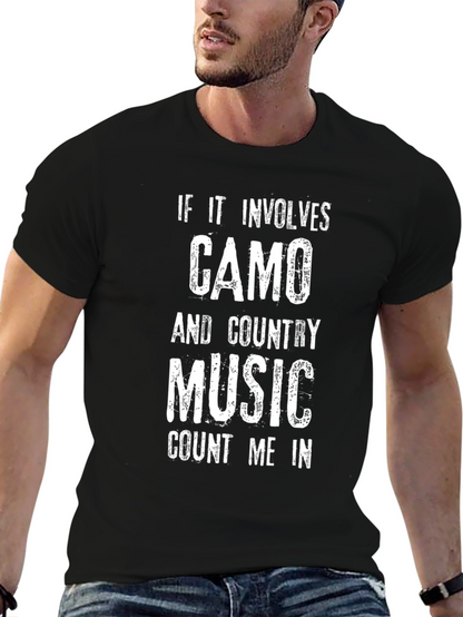 Camo & Country Music T-Shirt - Count Me In!