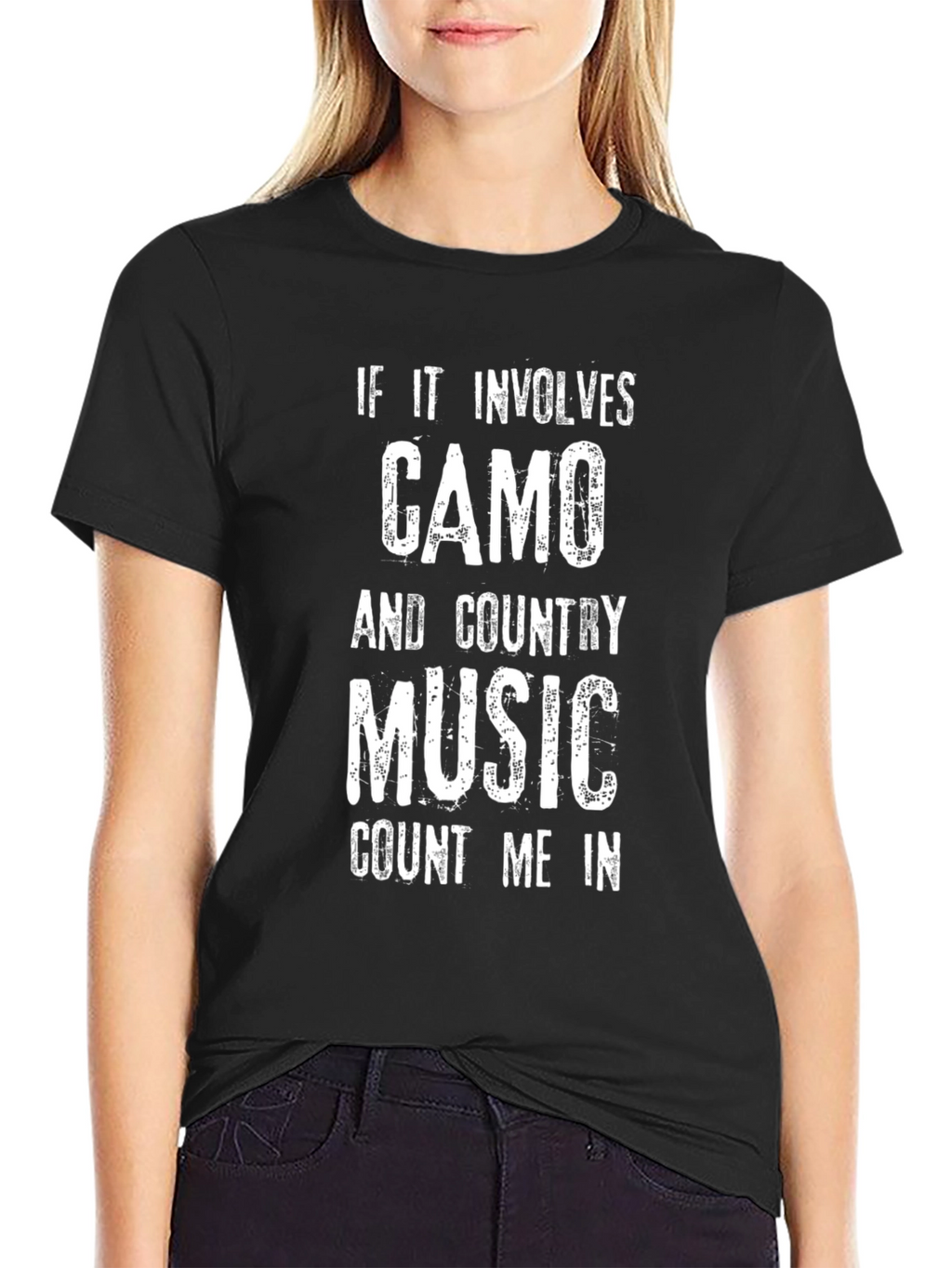 Camo & Country Music T-Shirt - Count Me In!