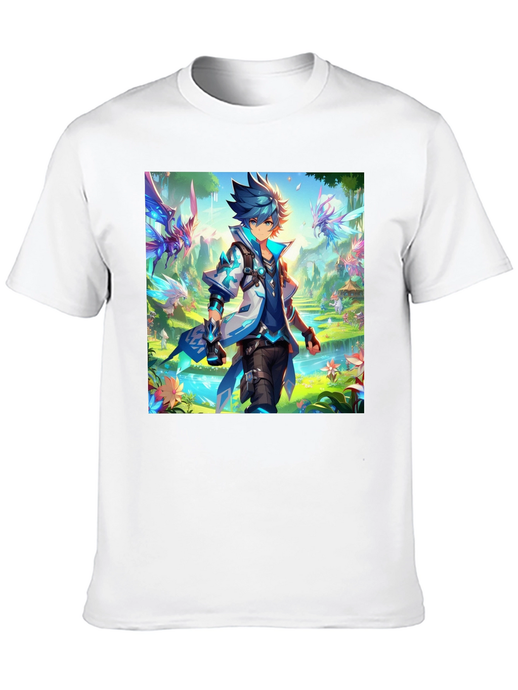 Anime Character Graphic Black T-Shirt