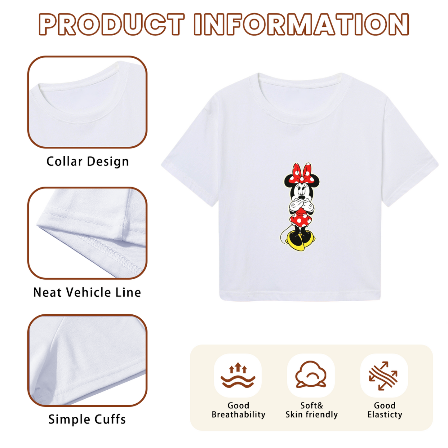 Winking Bow Hello Kitty Pink Crop Top Sweet Casual Short Sleeve Crop Tee