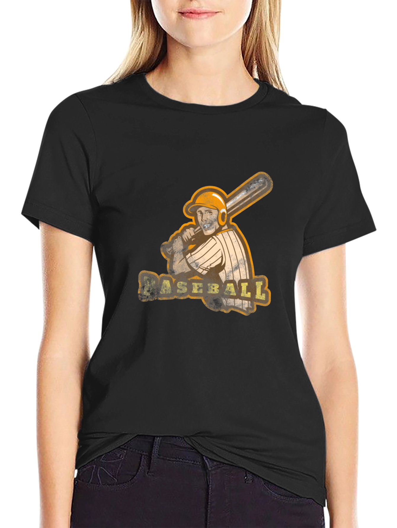 Baseball Graphic T-Shirt - Vintage Style Mens Tee