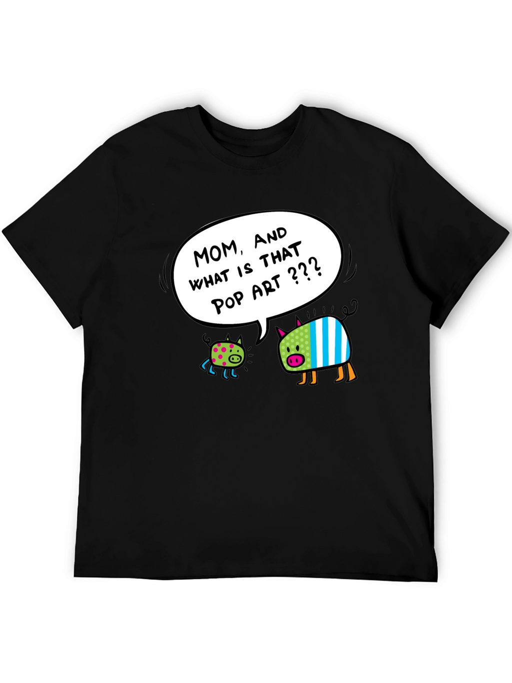 Pop Art Pigs Graphic T-Shirt - Funny & Stylish
