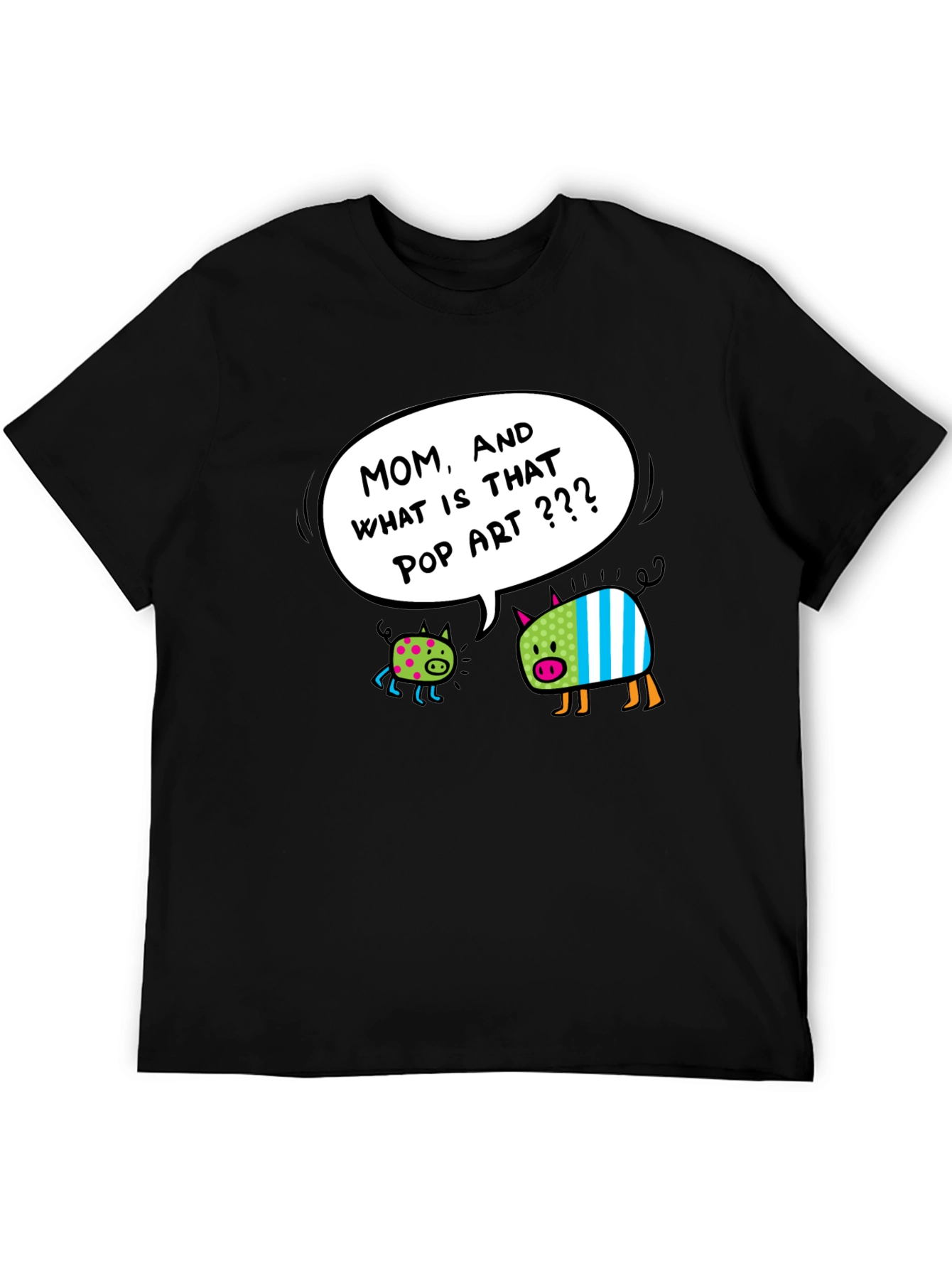 Pop Art Pigs Graphic T-Shirt - Funny & Stylish