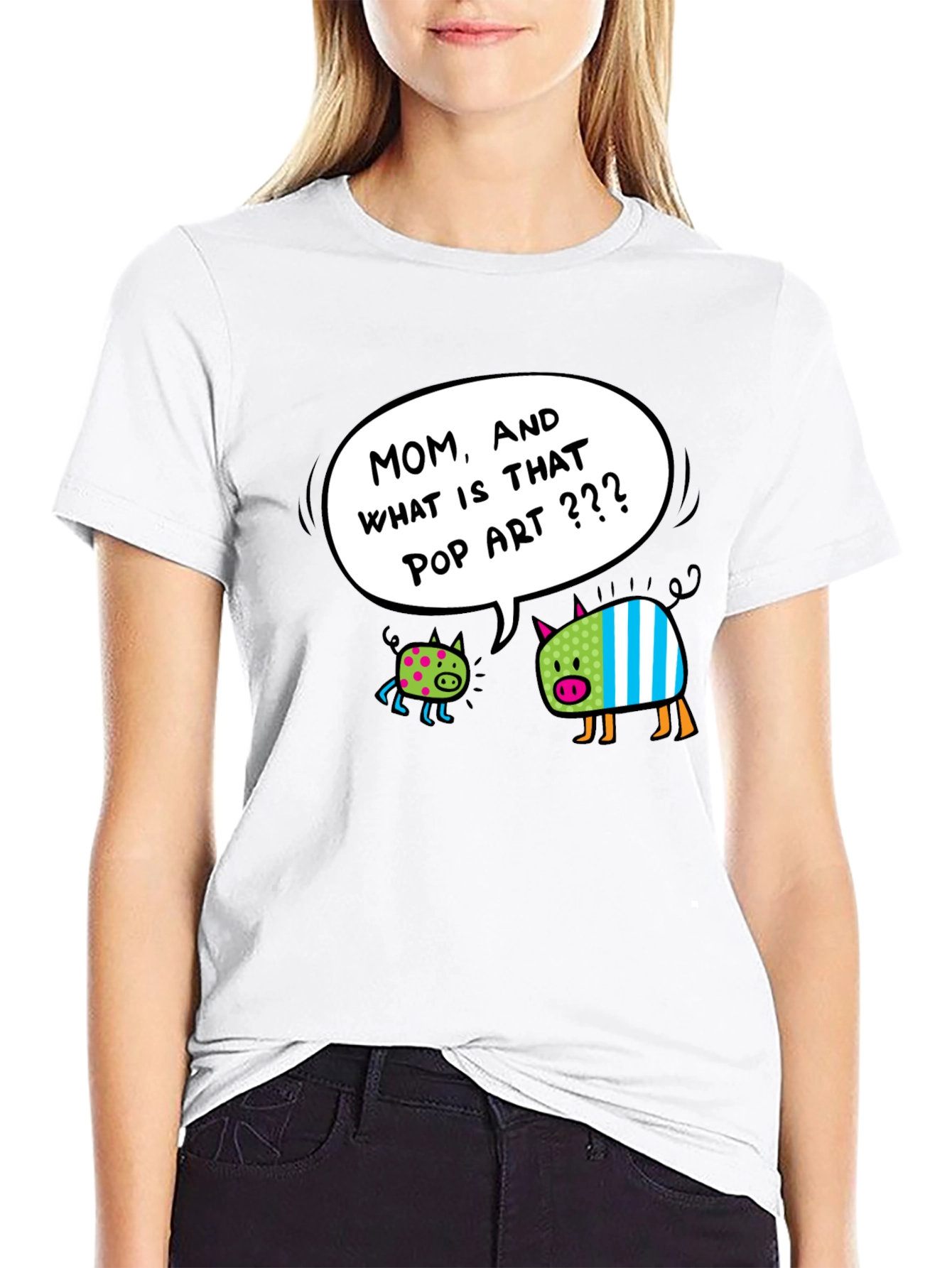 Pop Art Pigs Graphic T-Shirt - Funny & Stylish