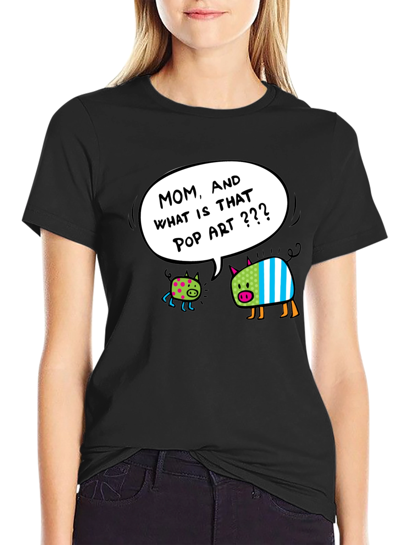 Pop Art Pigs Graphic T-Shirt - Funny & Stylish