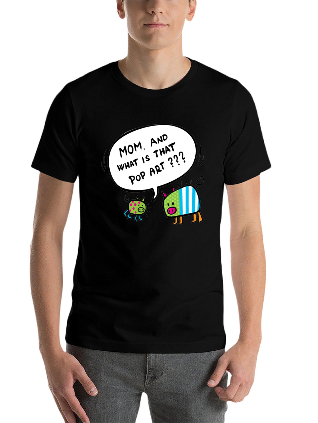 Pop Art Pigs Graphic T-Shirt - Funny & Stylish
