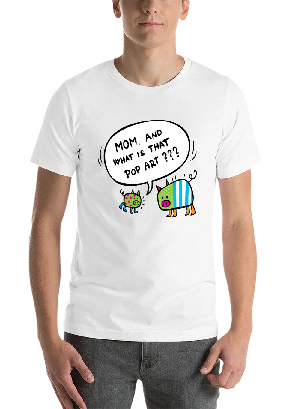 Pop Art Pigs Graphic T-Shirt - Funny & Stylish
