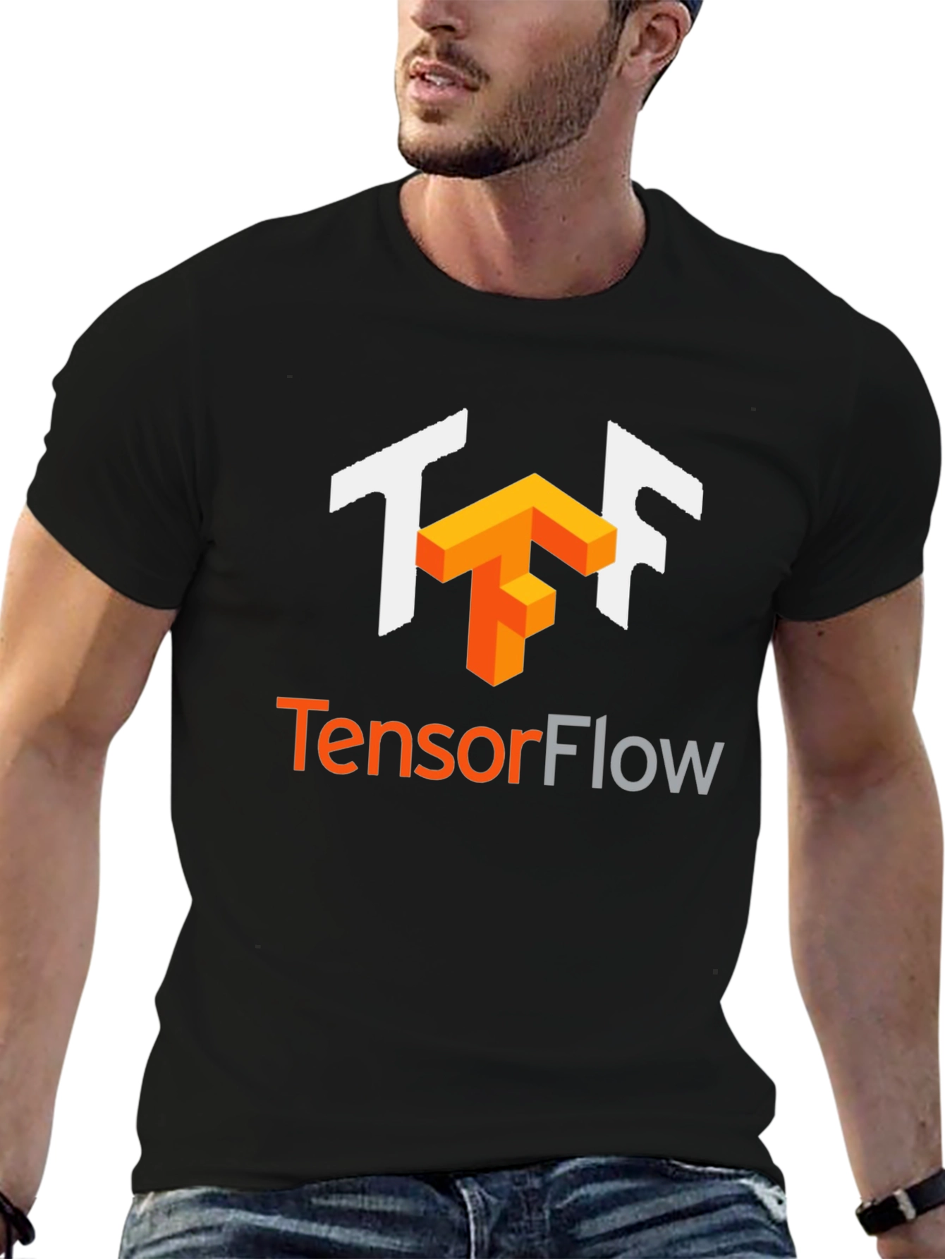TensorFlow Black T-Shirt - Developer Apparel