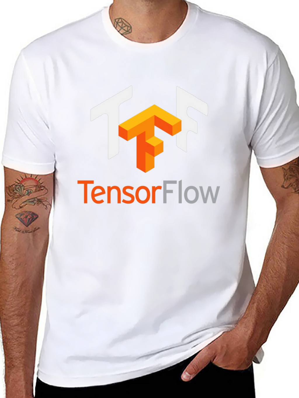 TensorFlow Black T-Shirt - Developer Apparel