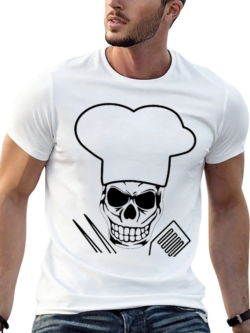Chef Skull T-Shirt - Culinary Skeleton Tee
