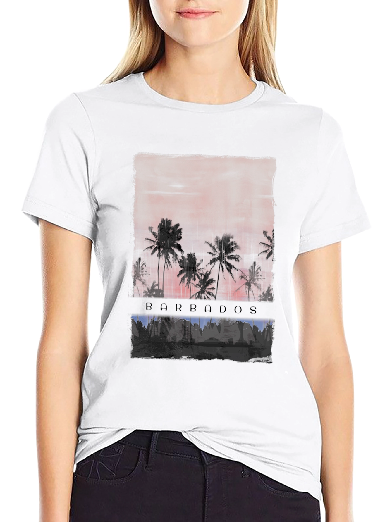 Barbados Sunset Graphic T-Shirt