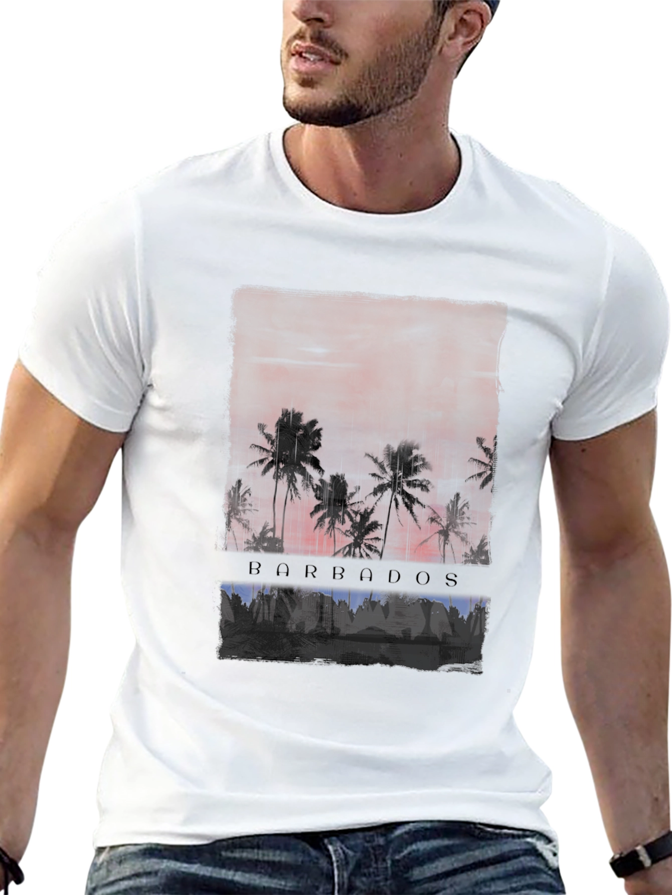 Barbados Sunset Graphic T-Shirt