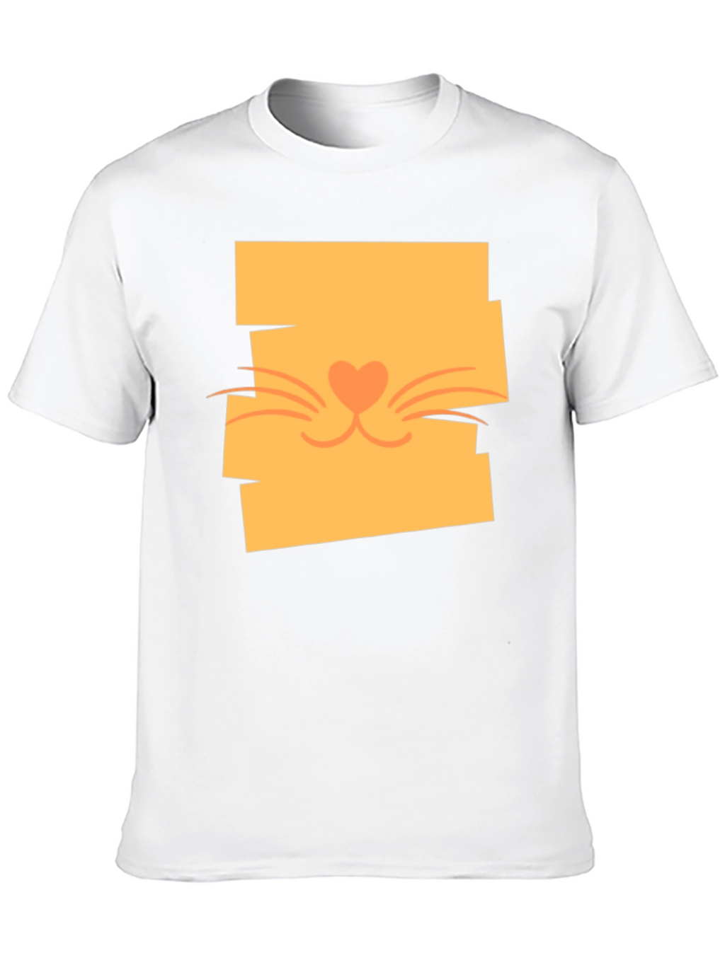Cute Cat Face Graphic Tee - Stylish Casual Wear