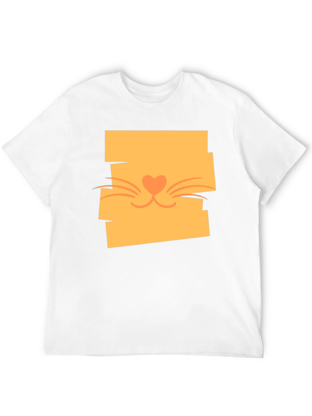 Cute Cat Face Graphic Tee - Stylish Casual Wear