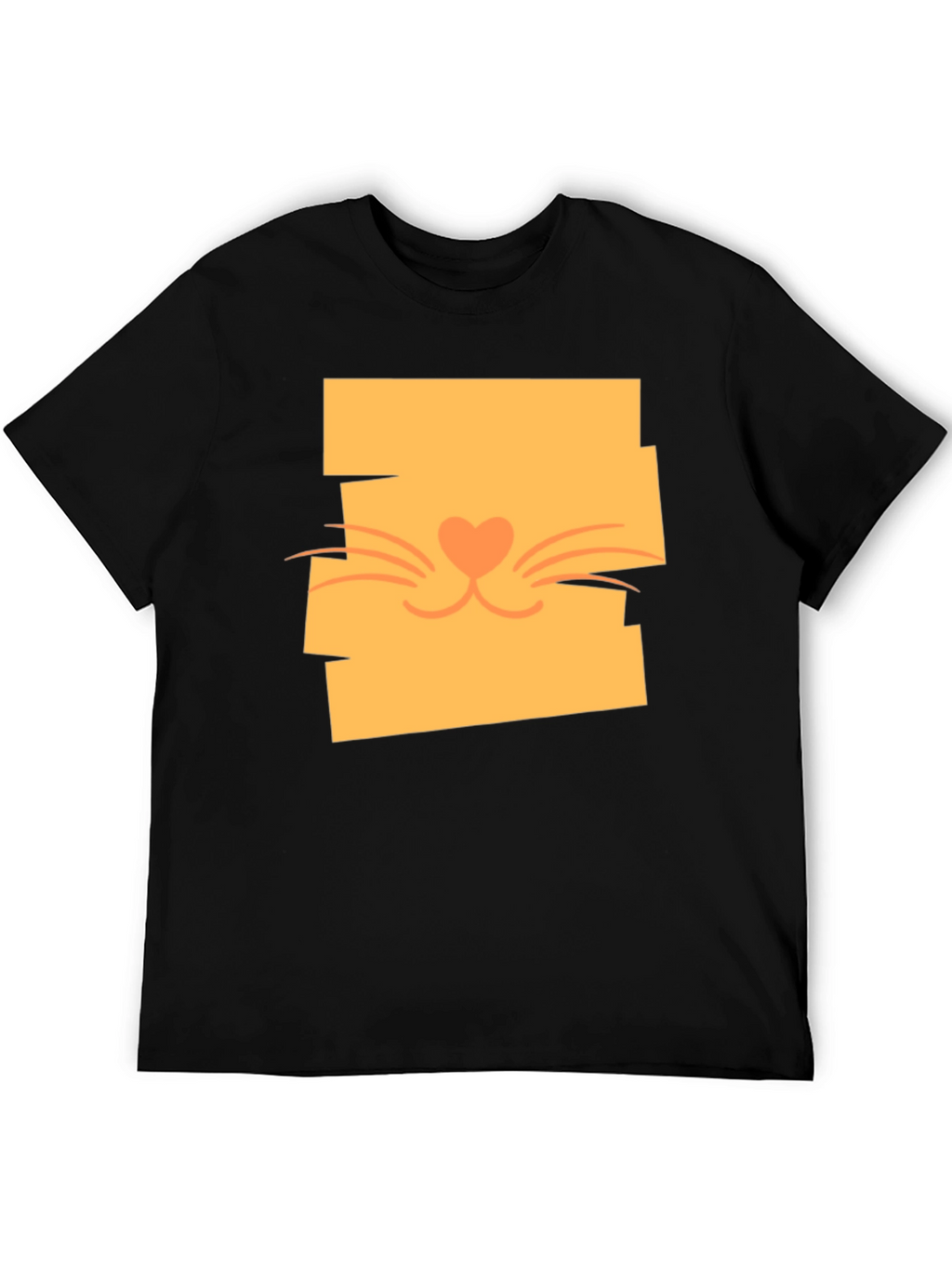 Cute Cat Face Graphic Tee - Stylish Casual Wear