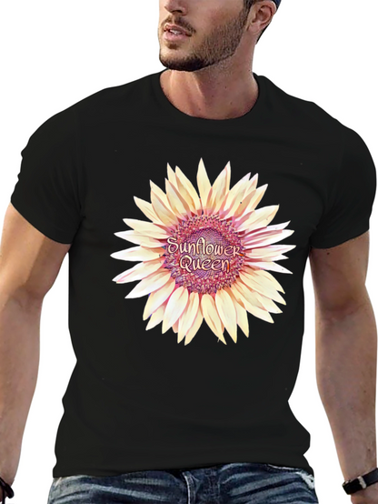 Sunflower Queen Black T-Shirt