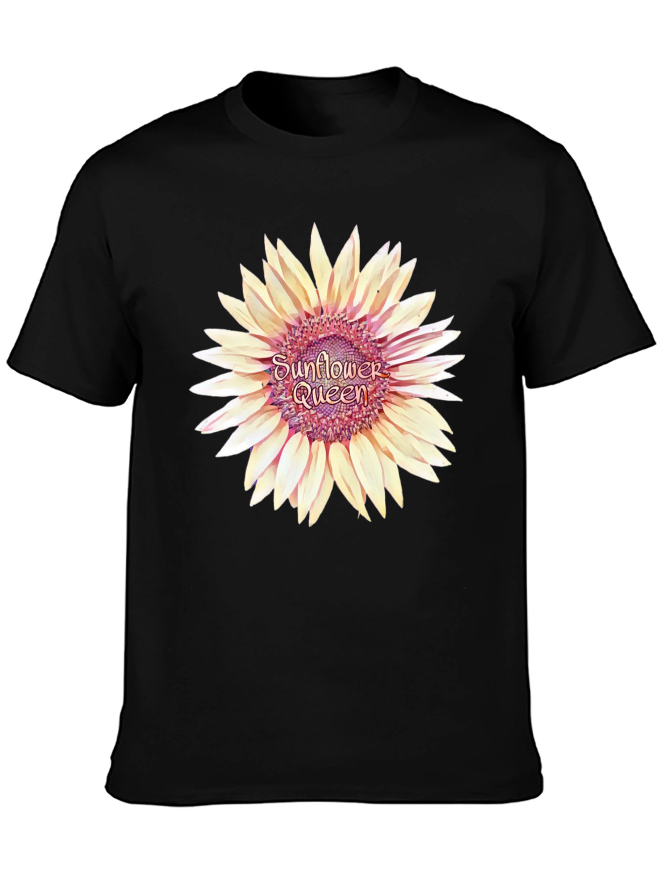 Sunflower Queen Black T-Shirt
