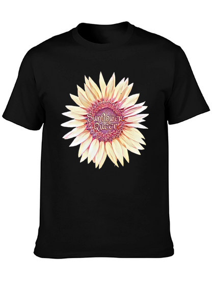 Sunflower Queen Black T-Shirt