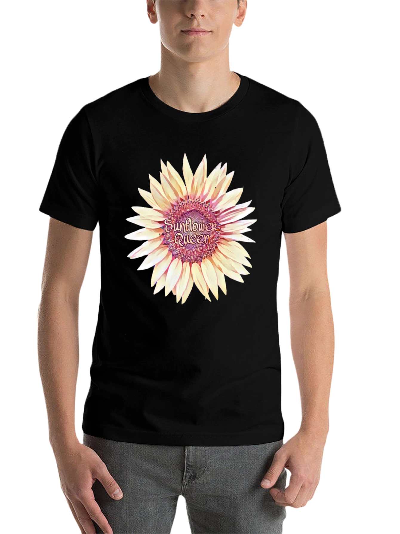 Sunflower Queen Black T-Shirt