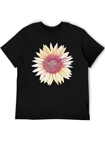 Sunflower Queen Black T-Shirt