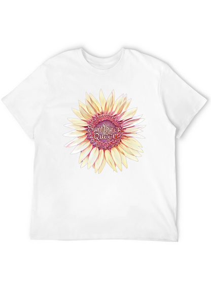 Sunflower Queen Black T-Shirt