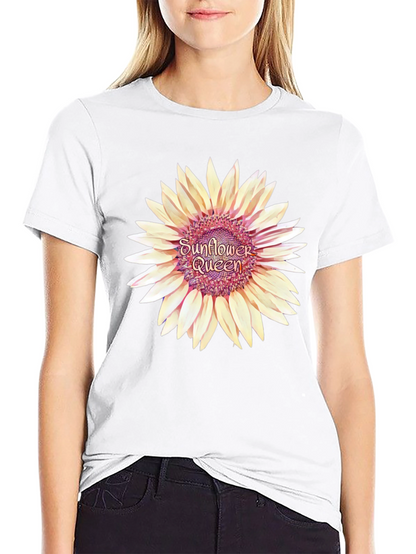 Sunflower Queen Black T-Shirt