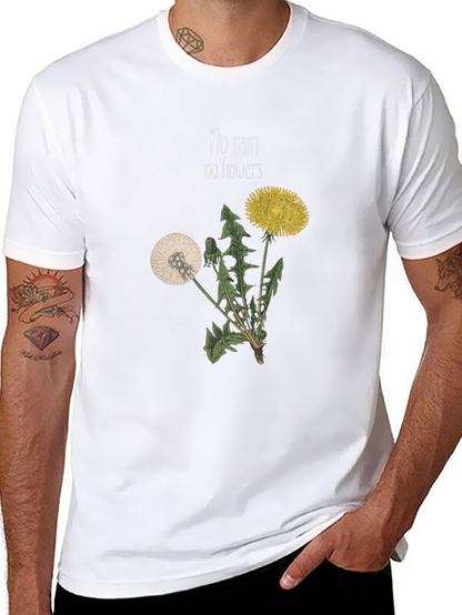 No Rain No Flowers Graphic T-Shirt - Black