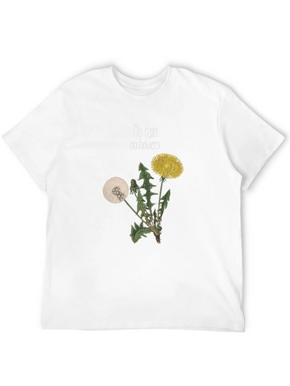 No Rain No Flowers Graphic T-Shirt - Black