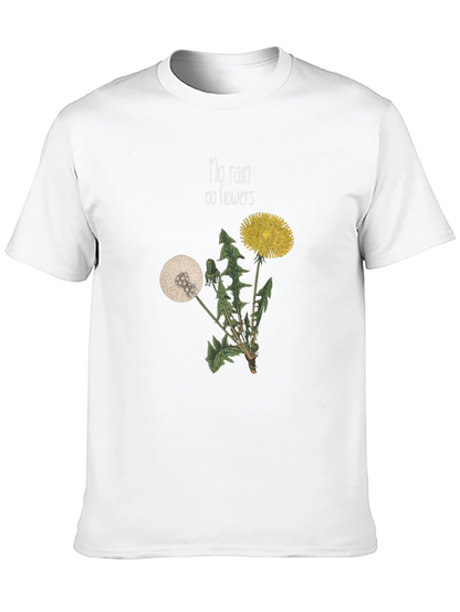 No Rain No Flowers Graphic T-Shirt - Black