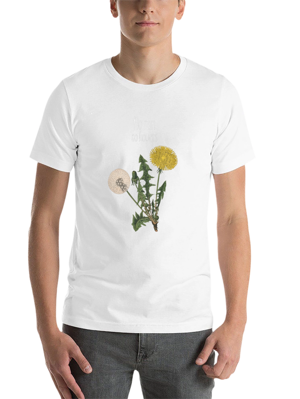 No Rain No Flowers Graphic T-Shirt - Black