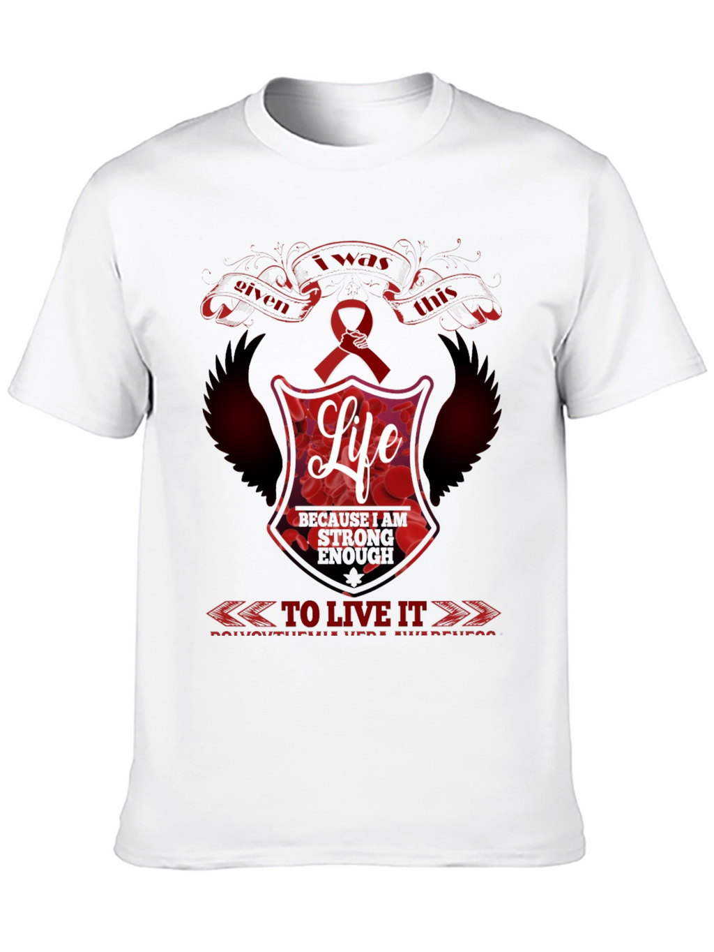 I was Given This Life Red Ribbon Awareness T-Shirt