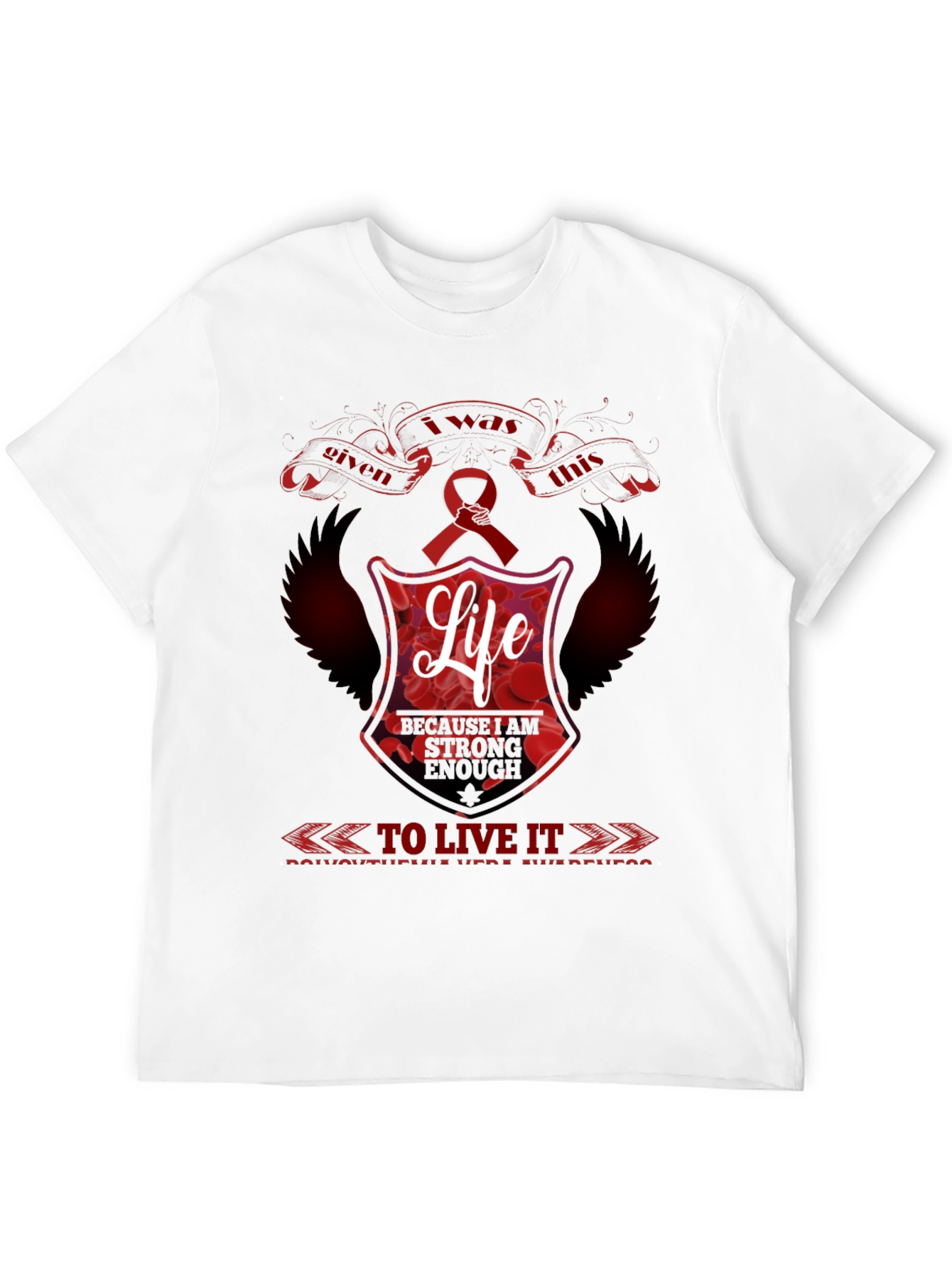 I was Given This Life Red Ribbon Awareness T-Shirt