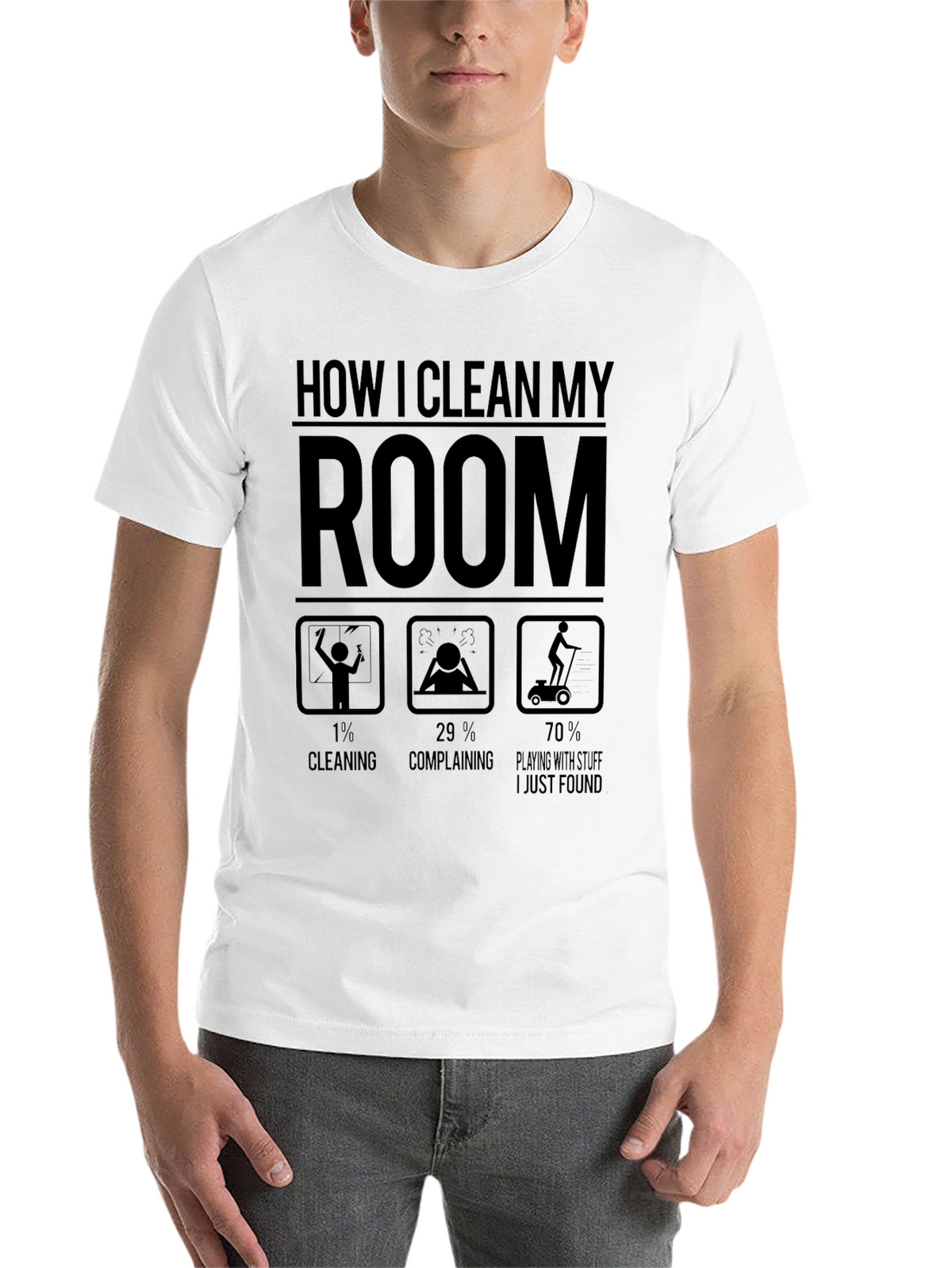 Funny How I Clean My Room Graphic T-Shirt