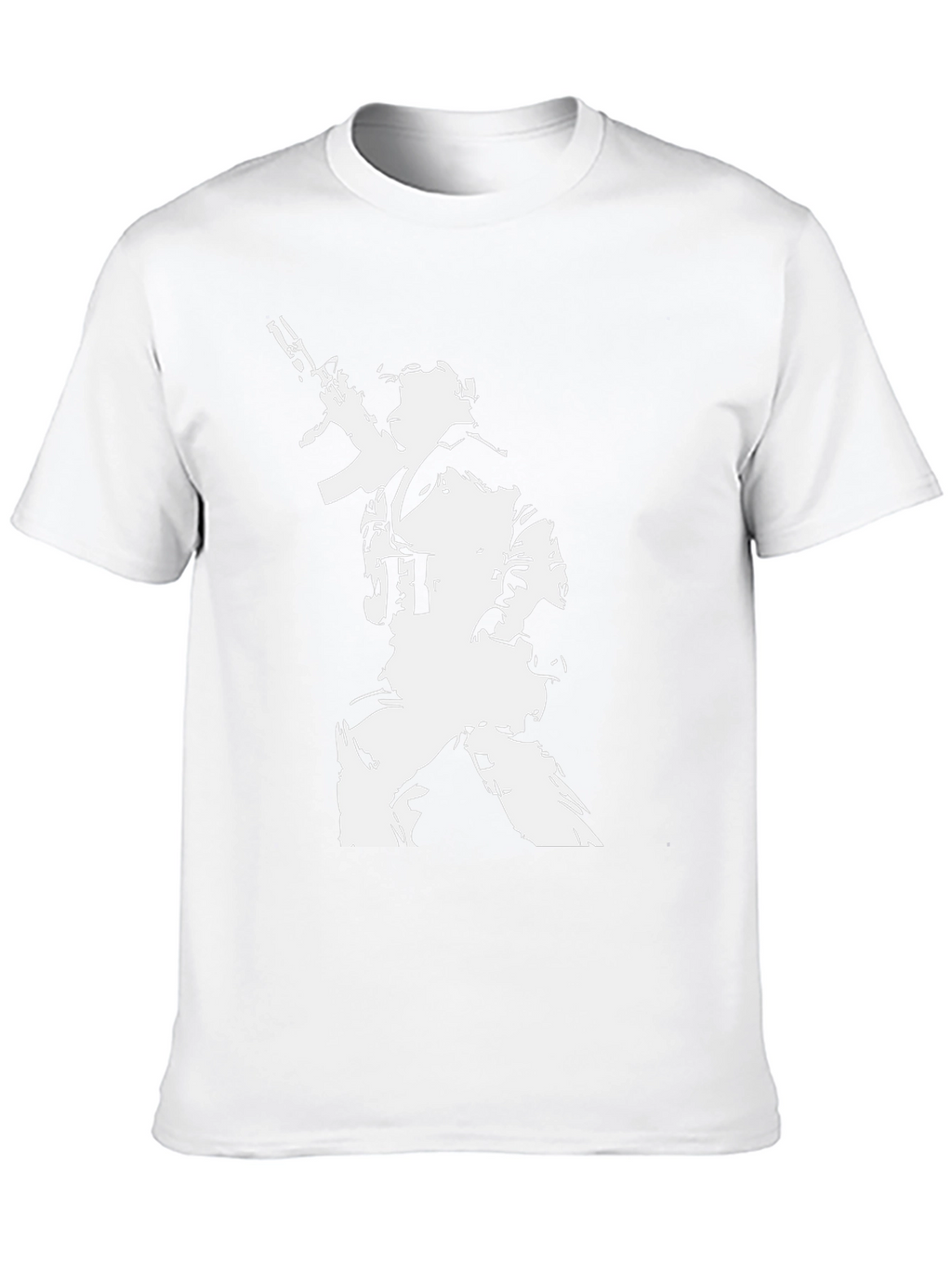 Tactical Soldier Graphic Tee - Black