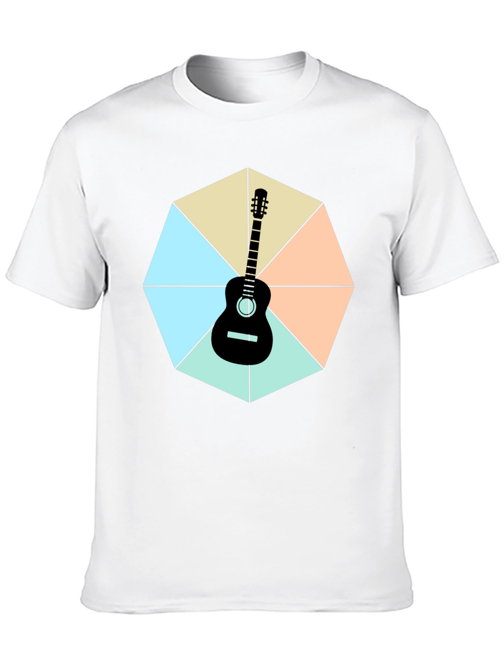 Guitar Geometric Graphic Tee