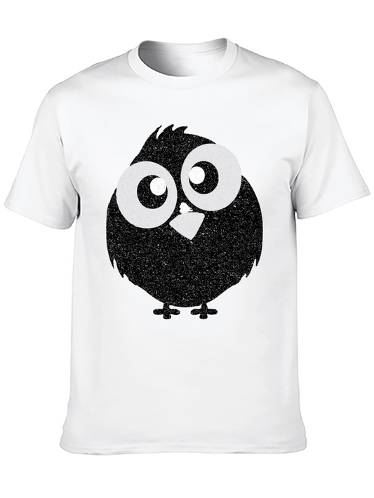 Funny Cartoon Bird Graphic T-Shirt