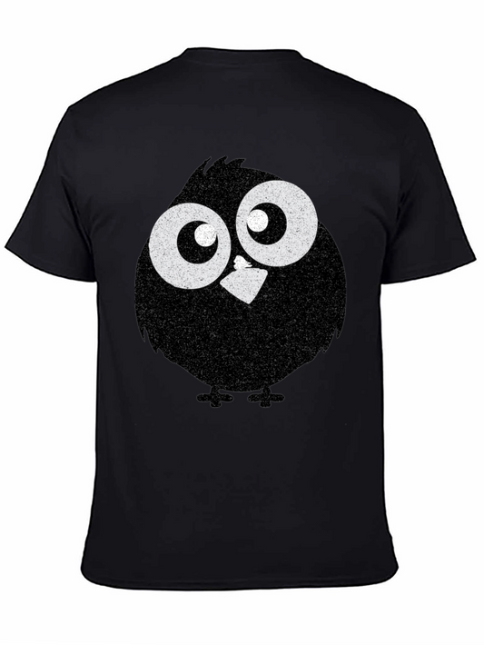 Funny Cartoon Bird Graphic T-Shirt